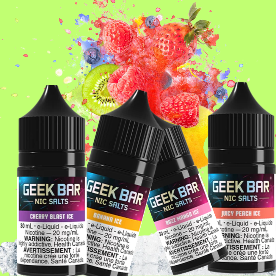 Geek Bar nic salt 30ml flavours in Okotoks Alberta