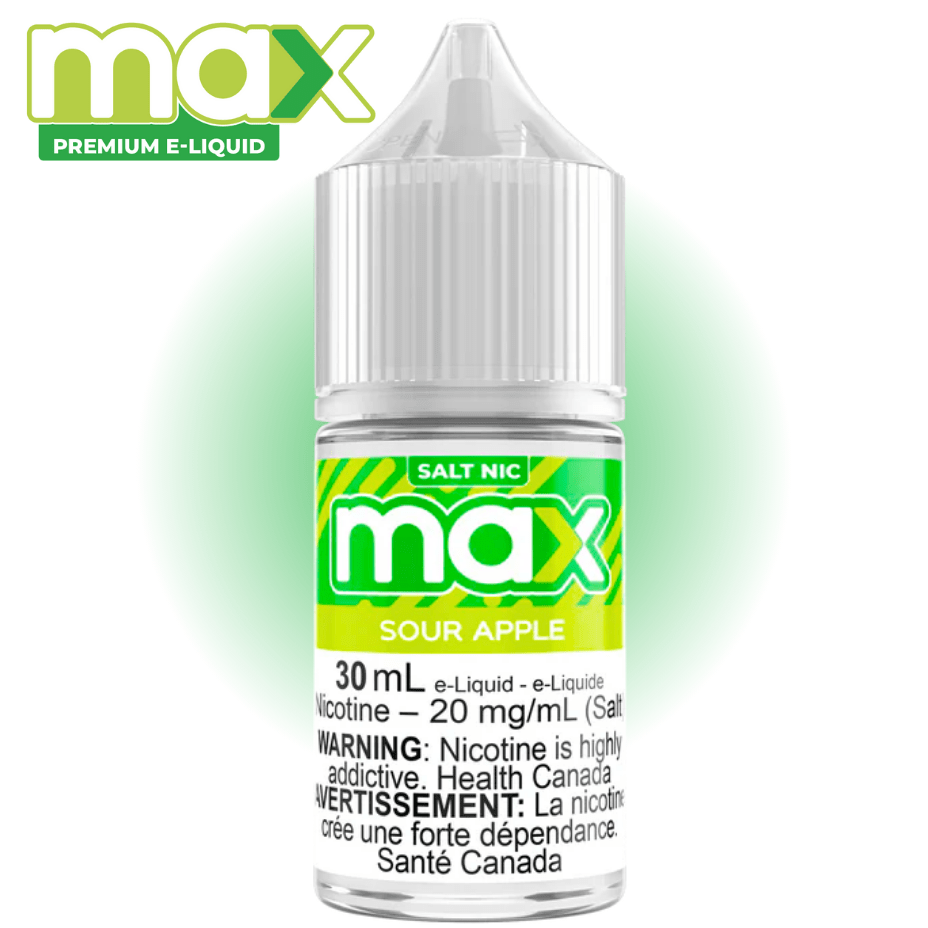 Max E-Liquid - Sour Apple Salt 30ml in Alberta