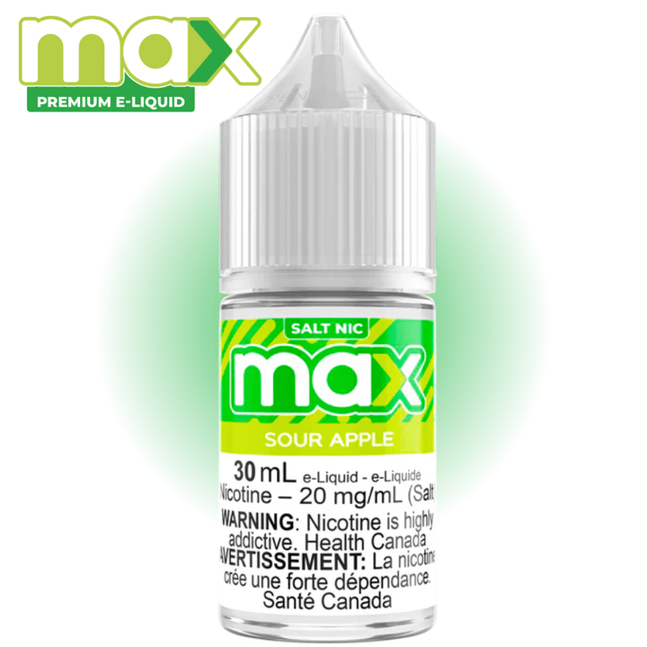 Max E-Liquid - Sour Apple Salt 30ml in Alberta