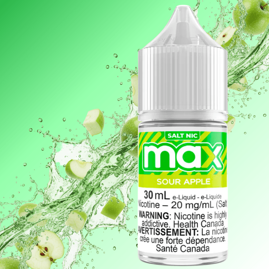 Max E-Liquid - Sour Apple Salt 30ml in Okotoks Vape SuperStore Okotoks Alberta