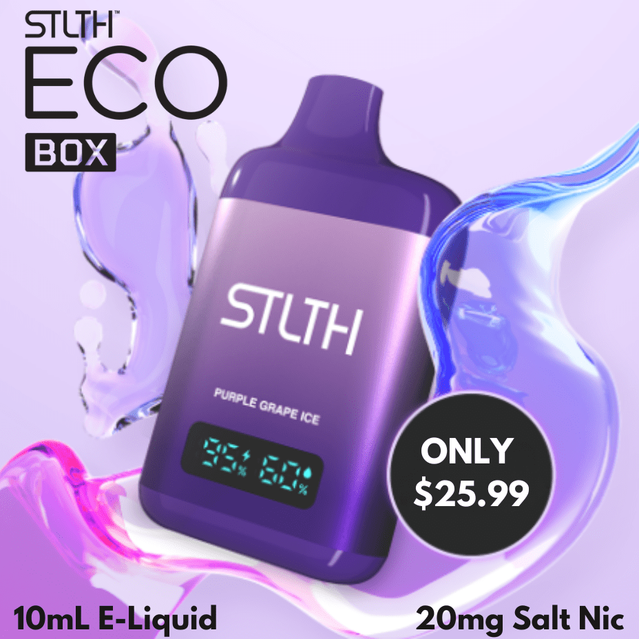 STLTH ECO box disposable vape in Okotoks Alberta