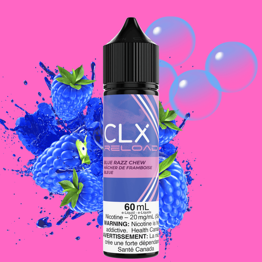 CLX Reload 60ml Salt-Blue Razz Chew 60ml / 20mg Okotoks Vape SuperStore Okotoks Alberta