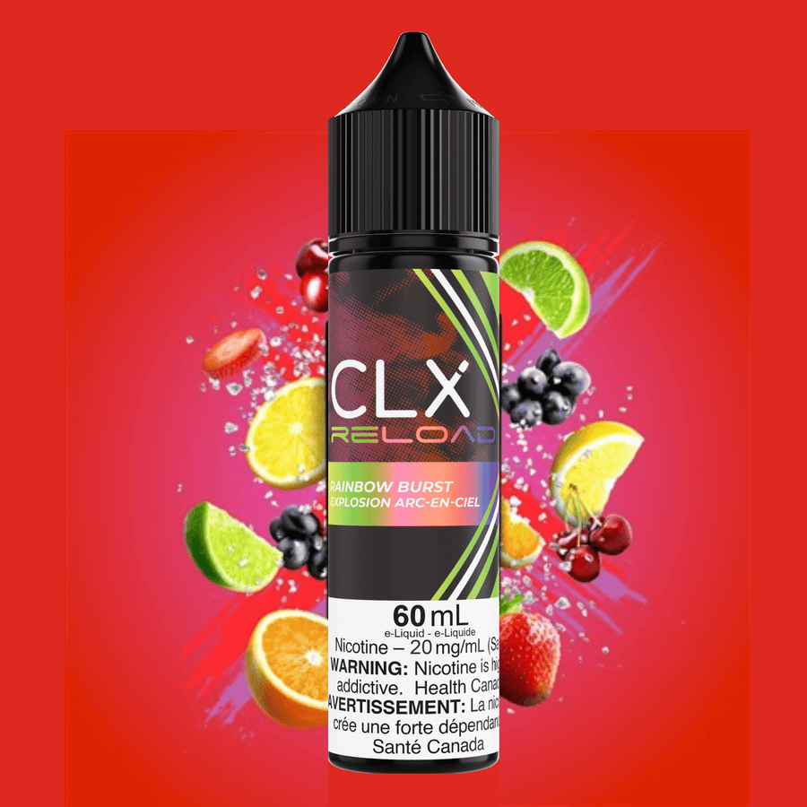 CLX Reload 60ml Salt-Rainbow Burst 60ml / 20mg Okotoks Vape SuperStore Okotoks Alberta