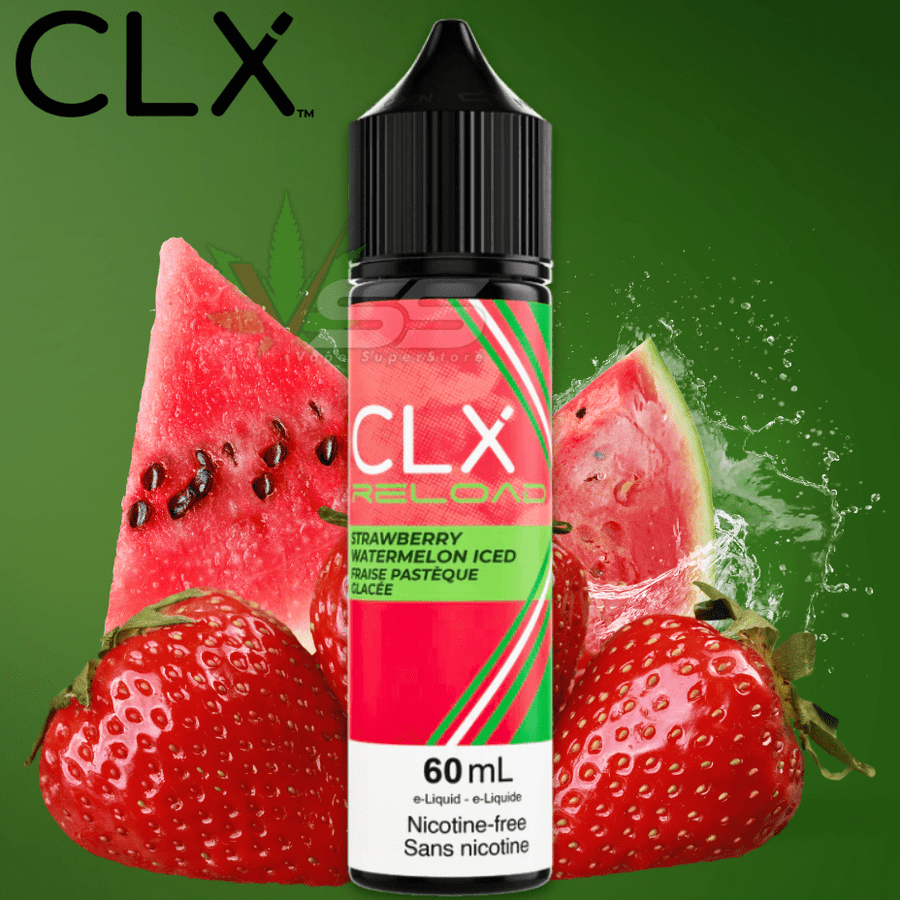 CLX Reload Freebase 60ml-Strawberry Watermelon Iced 60ml / 3mg Okotoks Vape SuperStore Okotoks Alberta