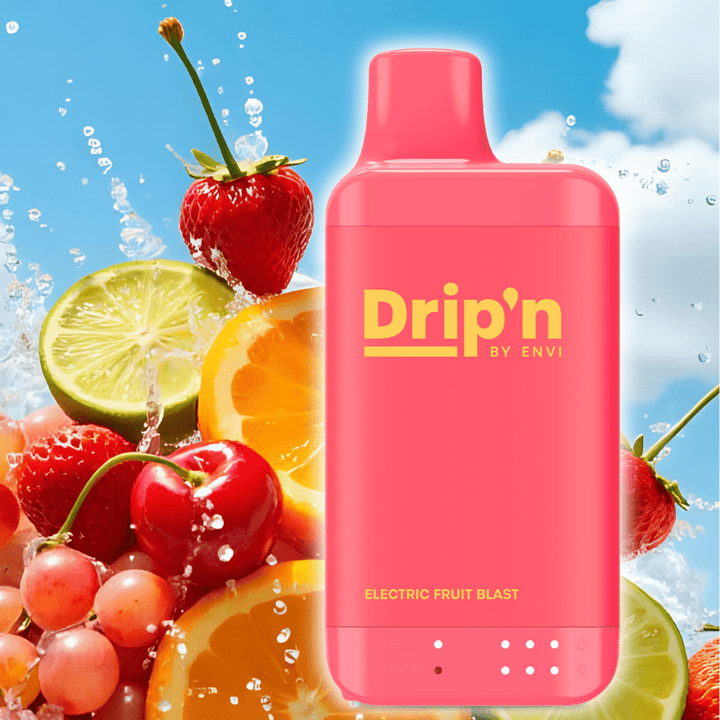 Drip'n by Envi 16K Disposable Vape - Electric Fruit Blast 8mL / 16000 Puffs / 20mg Okotoks Vape SuperStore Okotoks Alberta