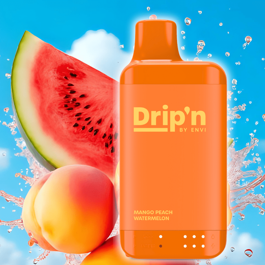 Drip'n by Envi 16K Disposable Vape - Mango Peach Watermelon 8mL / 16000 Puffs / 20mg Okotoks Vape SuperStore Okotoks Alberta