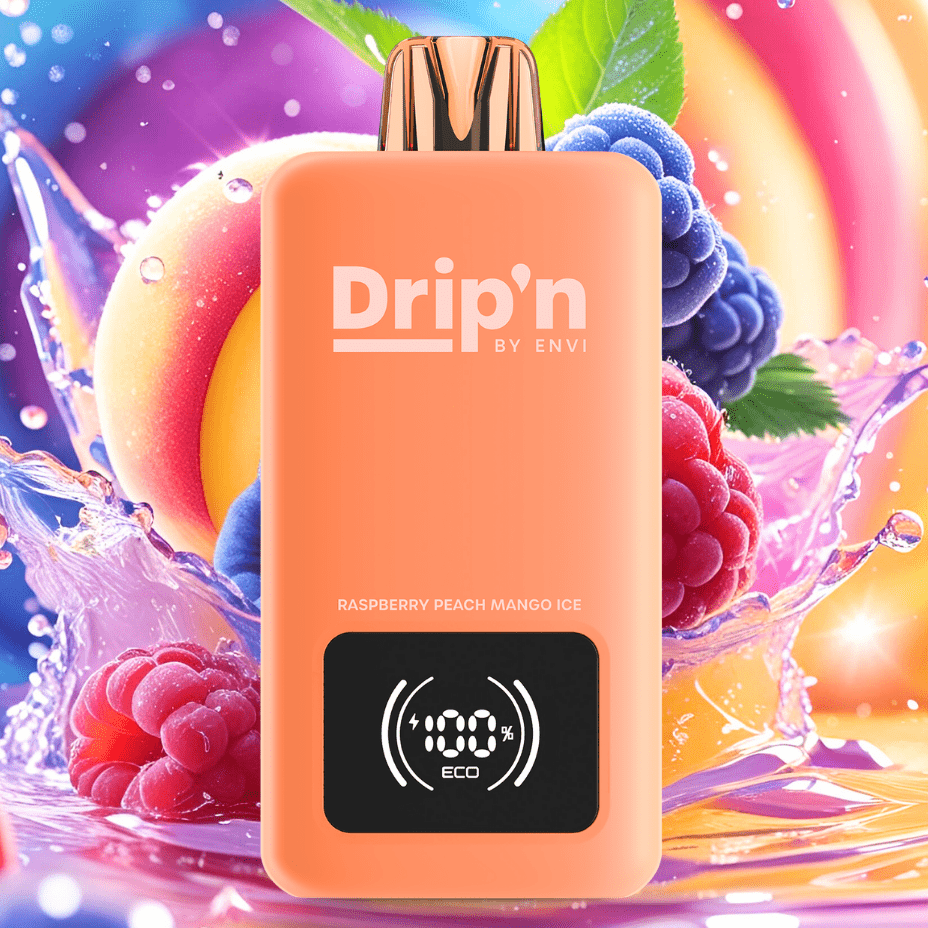 Drip'n by Envi 70K Disposable Vape - Peach Blue Razz Ice 26mL / 70000 Puffs / 20mg Okotoks Vape SuperStore Okotoks Alberta
