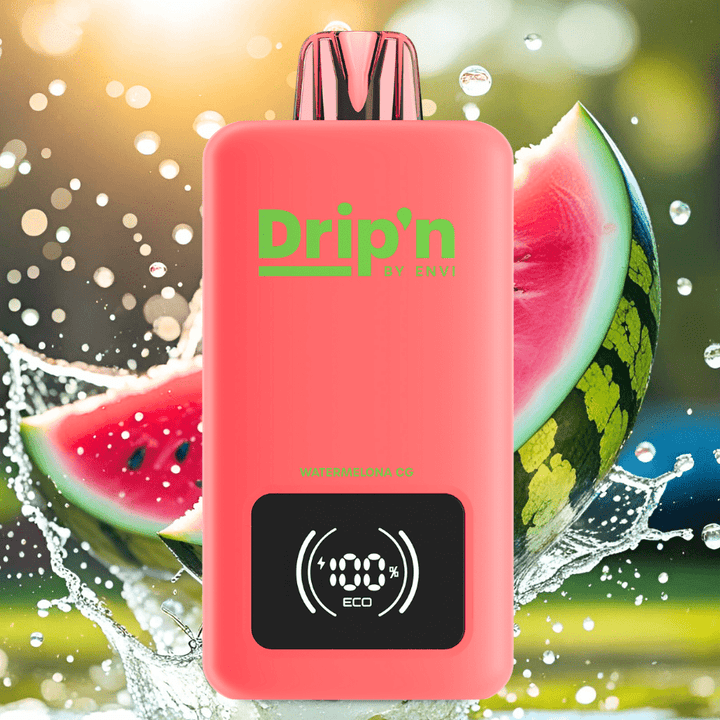 Drip'n by Envi 70K Disposable Vape - Watermelona CG 26mL / 70000 Puffs / 20mg Okotoks Vape SuperStore Okotoks Alberta