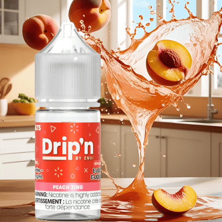Drip'n by Envi Classics Salt-Peach Zing 20mg / 30mL Okotoks Vape SuperStore Okotoks Alberta