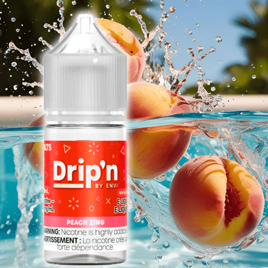 Drip'n by Envi Classics Salt-Peach Zing 20mg / 30mL Okotoks Vape SuperStore Okotoks Alberta