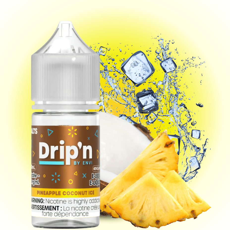 Drip'n by Envi Classics Salt-Pineapple Coconut Ice 20mg / 30mL Okotoks Vape SuperStore Okotoks Alberta