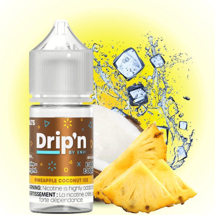 Drip'n by Envi Classics Salt-Pineapple Coconut Ice 20mg / 30mL Okotoks Vape SuperStore Okotoks Alberta