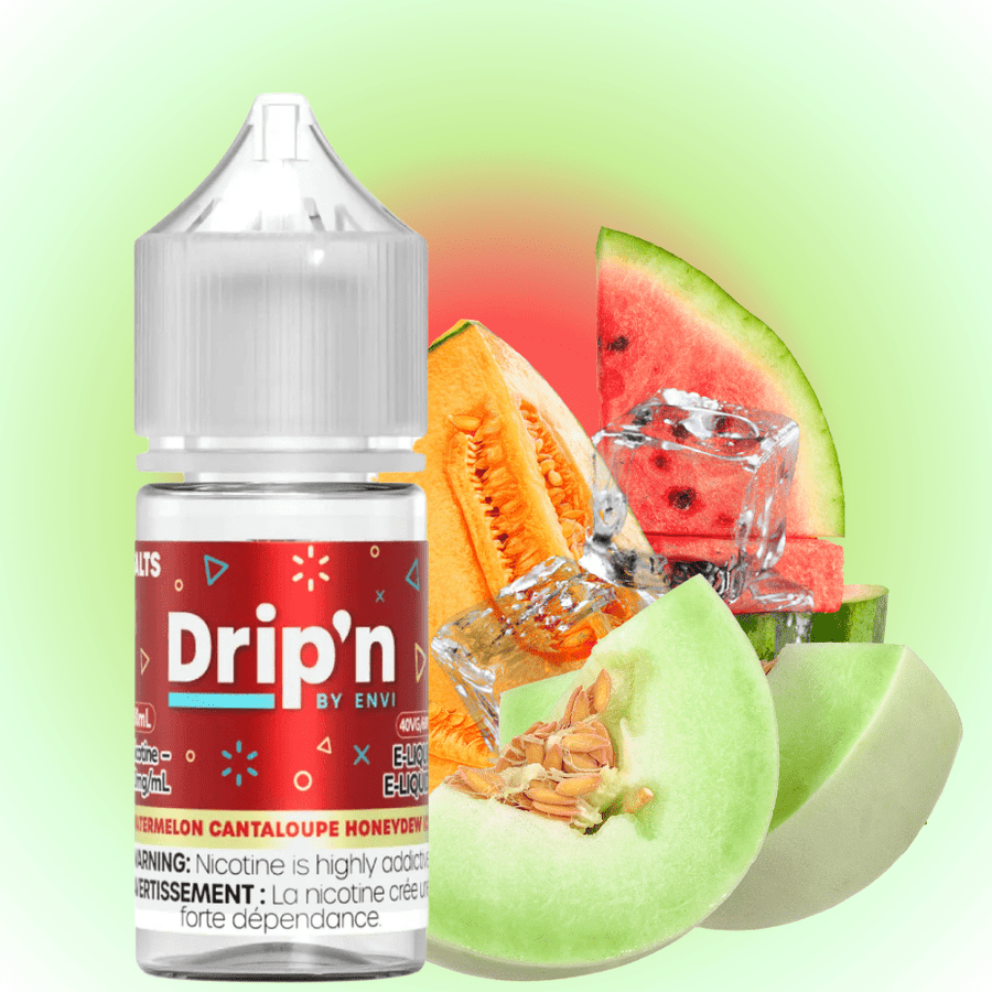 Drip'n by Envi Classics Salt-Watermelon Cantaloupe Honeydew Ice 20mg / 30mL Okotoks Vape SuperStore Okotoks Alberta