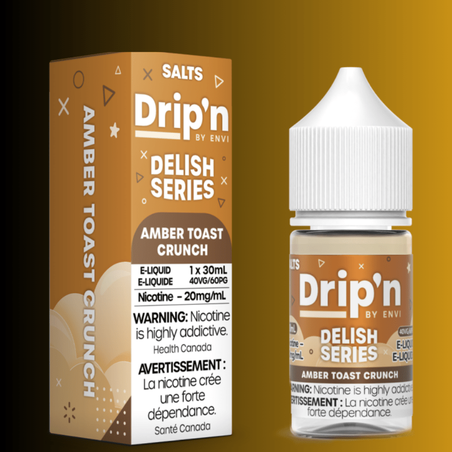 Drip'n by Envi Delish Salt-Amber Toast Crunch 20mg / 30mL Okotoks Vape SuperStore Okotoks Alberta