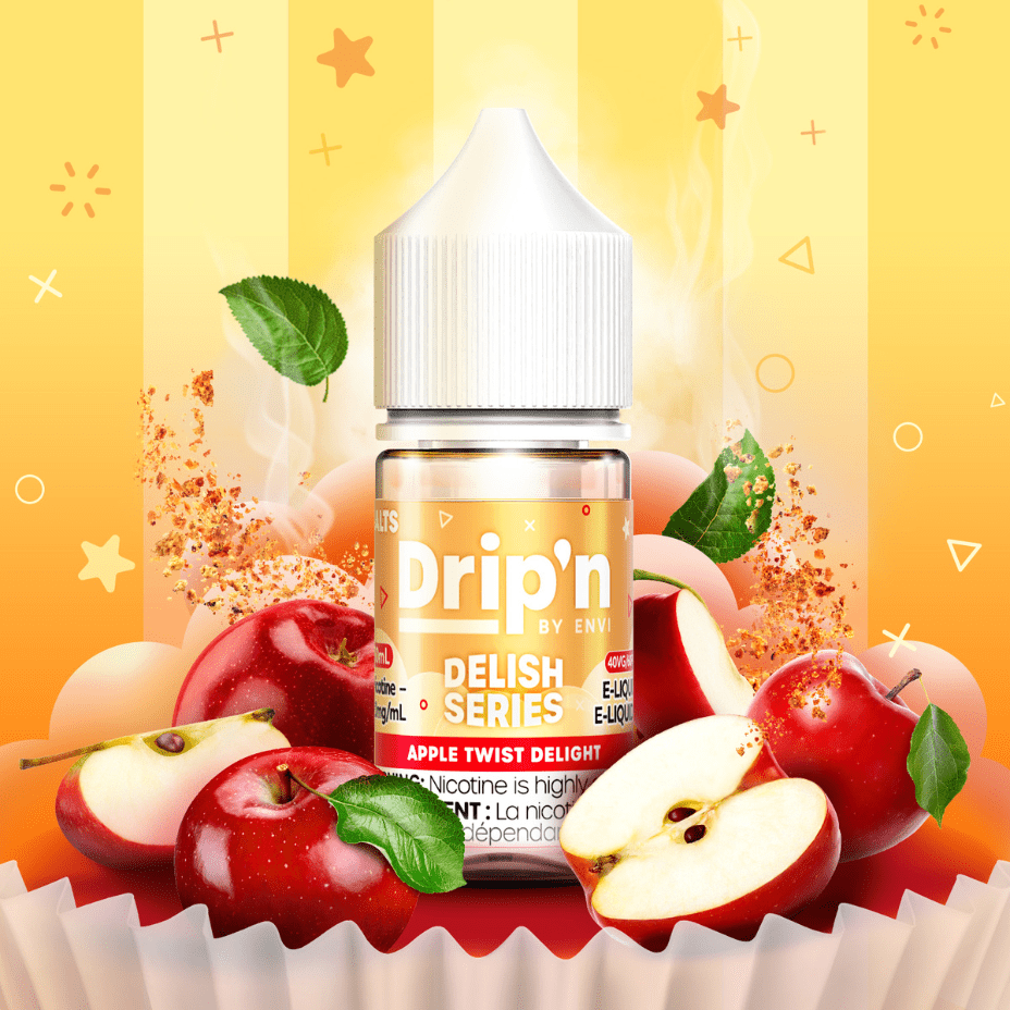 Drip'n by Envi Delish Salt-Apple Twist Delight 20mg / 30mL Okotoks Vape SuperStore Okotoks Alberta