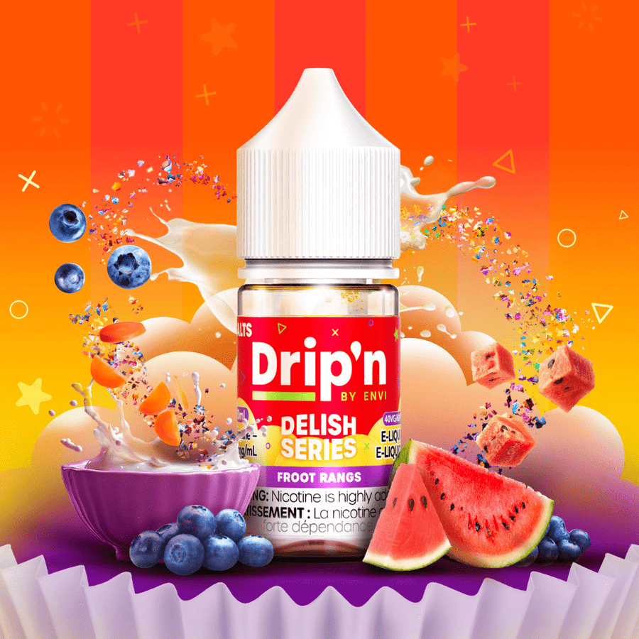Drip'n by Envi Delish Salt-Froot Rangs 20mg / 30mL Okotoks Vape SuperStore Okotoks Alberta