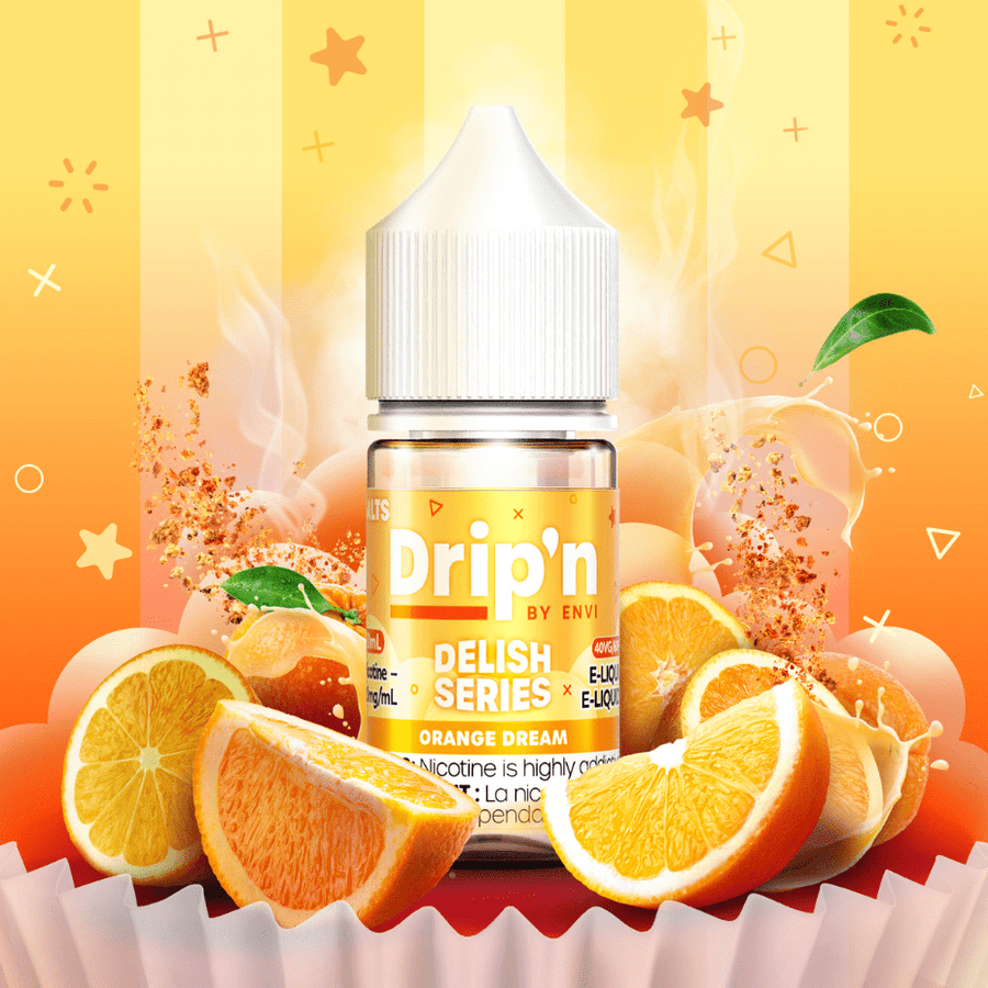 Drip'n by Envi Delish Salt-Orange Dream 20mg / 30mL Okotoks Vape SuperStore Okotoks Alberta