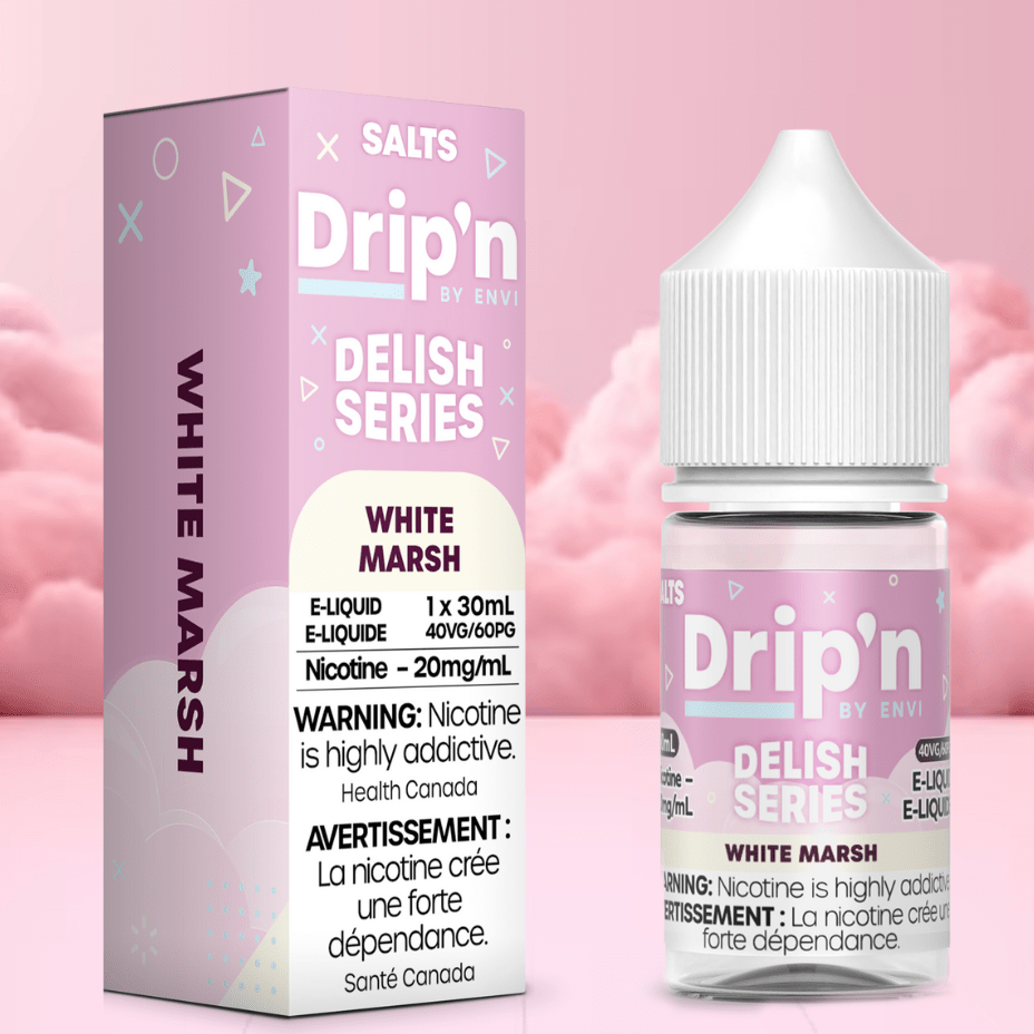 Drip'n by Envi Delish Salt-White Marsh 20mg / 30mL Okotoks Vape SuperStore Okotoks Alberta