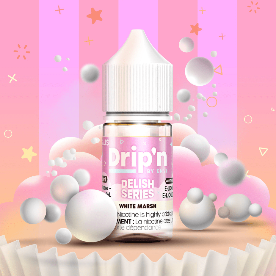 Drip'n by Envi Delish Salt-White Marsh 20mg / 30mL Okotoks Vape SuperStore Okotoks Alberta