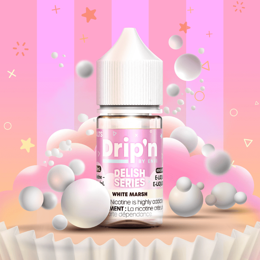 Drip'n by Envi Delish Salt-White Marsh 20mg / 30mL Okotoks Vape SuperStore Okotoks Alberta