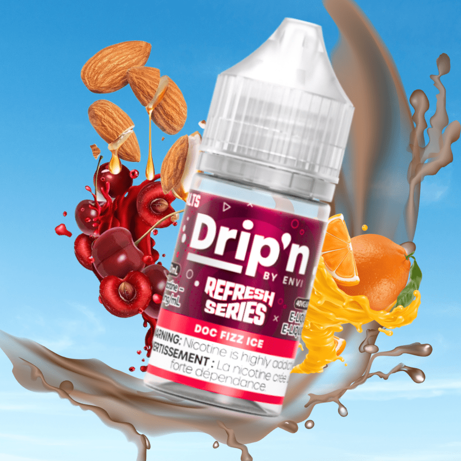 Drip'n by Envi Refresh Salt - Doc Fizz Ice 20mg Okotoks Vape SuperStore Okotoks Alberta