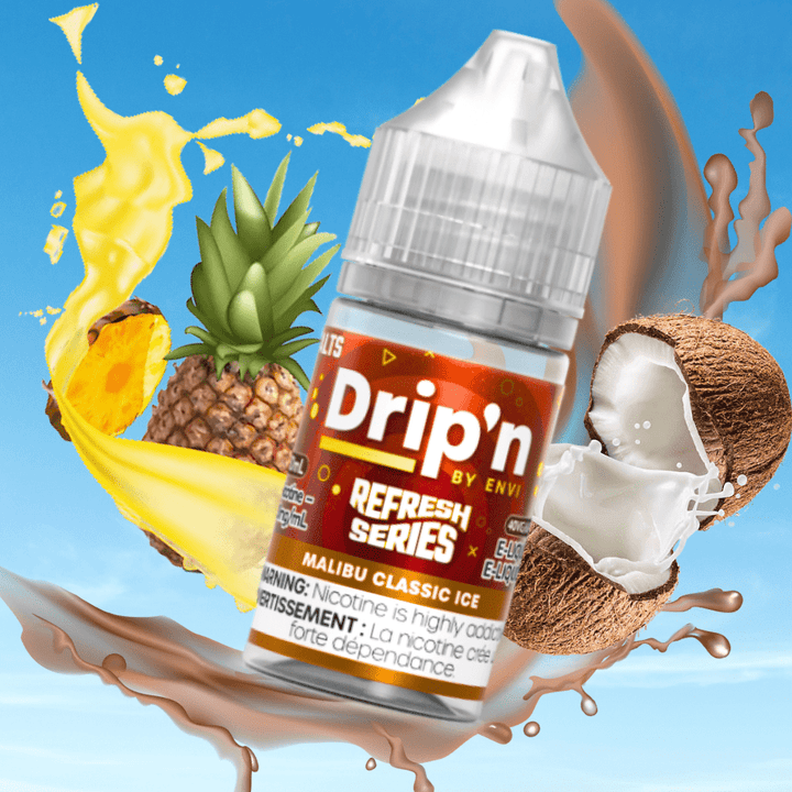 Drip'n by Envi Refresh Salt - Malibu Classic Ice 20mg Okotoks Vape SuperStore Okotoks Alberta