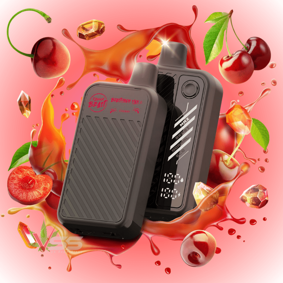 Flavour Beast Max 2 Disposable Vape-Gushin Cherry 20mg / 50000 Puffs Okotoks Vape SuperStore Okotoks Alberta