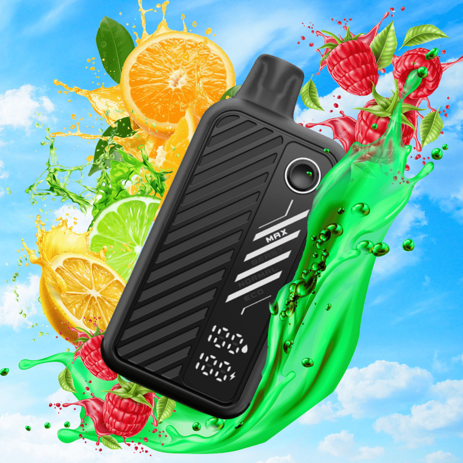 Flavour Beast Max 2 Disposable Vape-Raspberry Green Dew ICED 50000 Puffs / 20mg Okotoks Vape SuperStore Okotoks Alberta