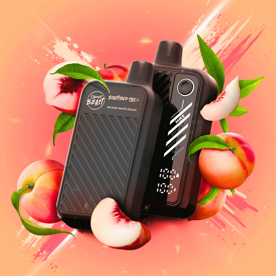 Flavour Beast Max 2 Disposable Vape-Wicked White Peach Iced 50000 Puffs / 20mg Okotoks Vape SuperStore Okotoks Alberta