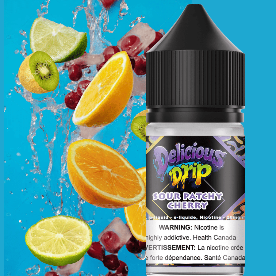 Gcore Delicious Drip Salt-Sour Patchy Cherry 30ml / 20mg Okotoks Vape SuperStore Okotoks Alberta