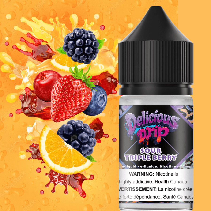 Gcore Delicious Drip Salt-Sour Triple Berry 30ml / 20mg Okotoks Vape SuperStore Okotoks Alberta