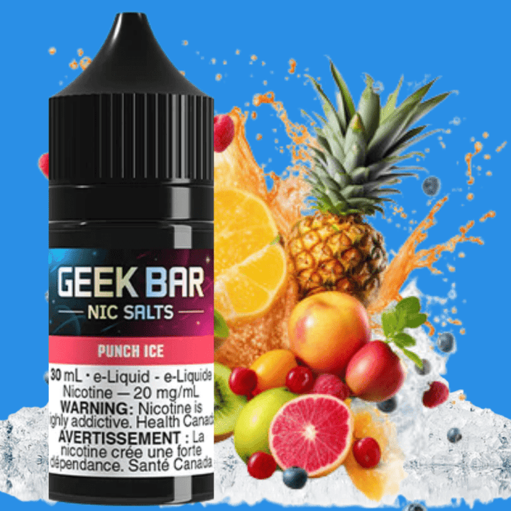 Geek Bar Nic Salt-Punch Ice Okotoks Vape SuperStore Okotoks Alberta