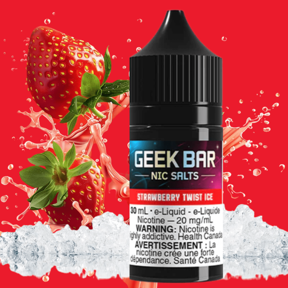 Geek Bar Nic Salt-Strawberry Twist Ice Okotoks Vape SuperStore Okotoks Alberta