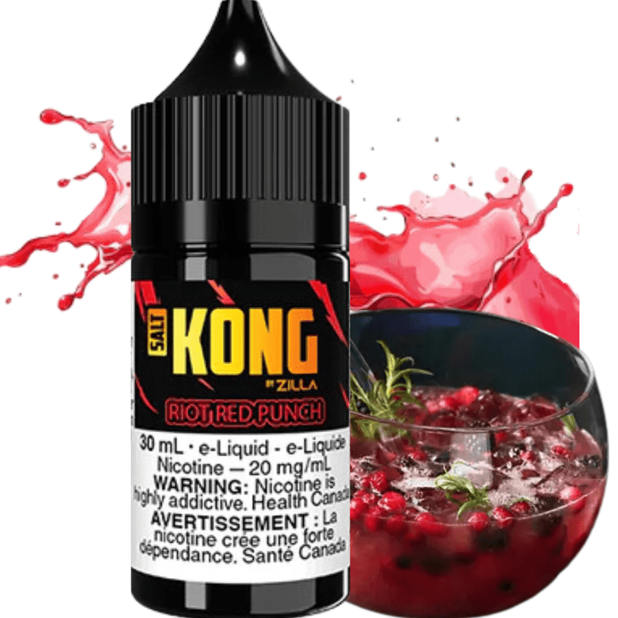 Kong Salt by Zilla-Riot Red Punch Okotoks Vape SuperStore Okotoks Alberta