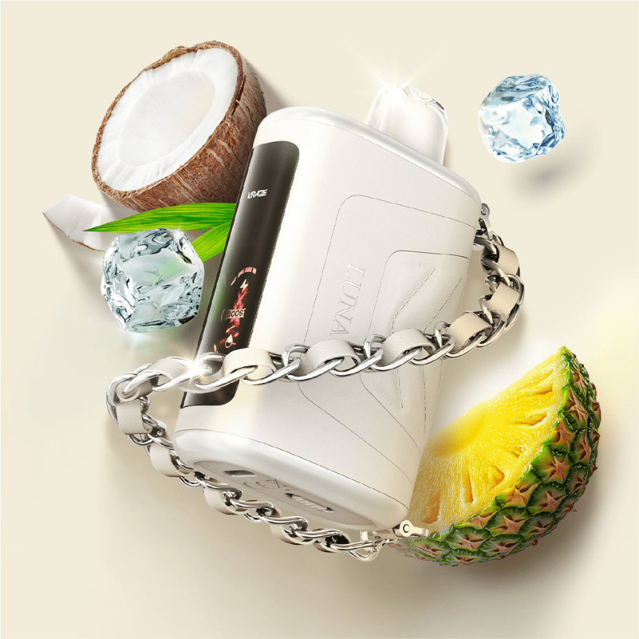 Kraze Luna Disposable Vape-Pristine Pina Colada Ice Okotoks Vape SuperStore Okotoks Alberta