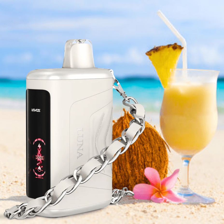 Kraze Luna Disposable Vape-Pristine Pina Colada Ice Okotoks Vape SuperStore Okotoks Alberta