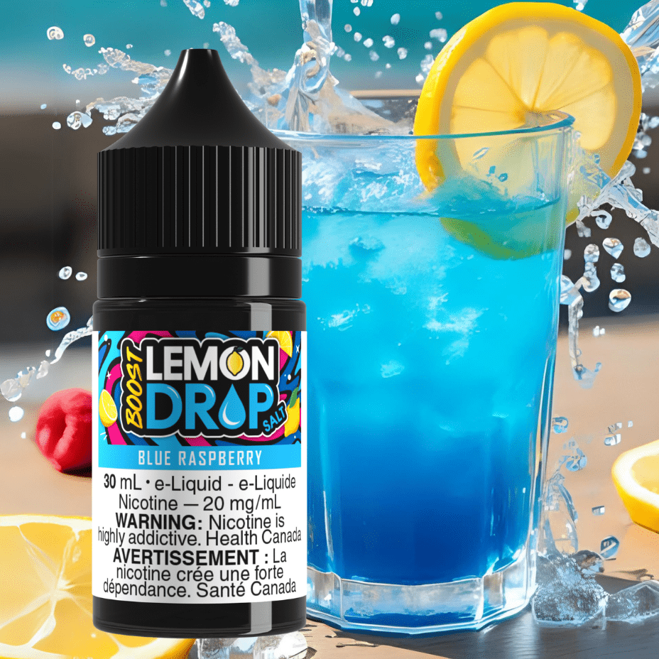 Lemon Drop Boost Salt - Blue Raspberry Okotoks Vape SuperStore Okotoks Alberta