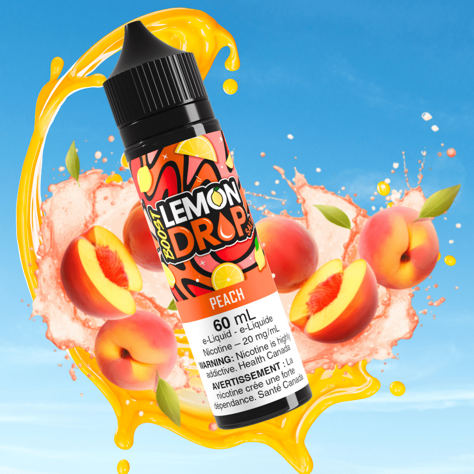 Lemon Drop Boost Salt Nic 60ml - Peach Okotoks Vape SuperStore Okotoks Alberta