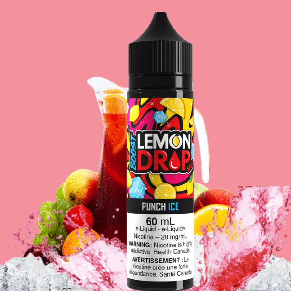 Lemon Drop Boost Salt Nic 60ml-Punch Ice Okotoks Vape SuperStore Okotoks Alberta