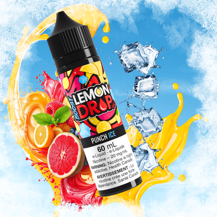 Lemon Drop Boost Salt Nic 60ml-Punch Ice Okotoks Vape SuperStore Okotoks Alberta
