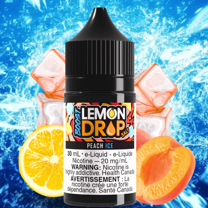 Lemon Drop Boost Salt - Peach Ice Okotoks Vape SuperStore Okotoks Alberta