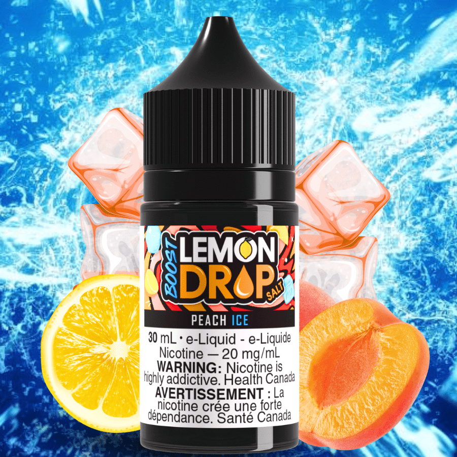 Lemon Drop Boost Salt - Peach Ice Okotoks Vape SuperStore Okotoks Alberta