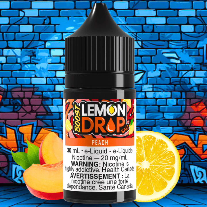 Lemon Drop Boost Salt - Peach Okotoks Vape SuperStore Okotoks Alberta