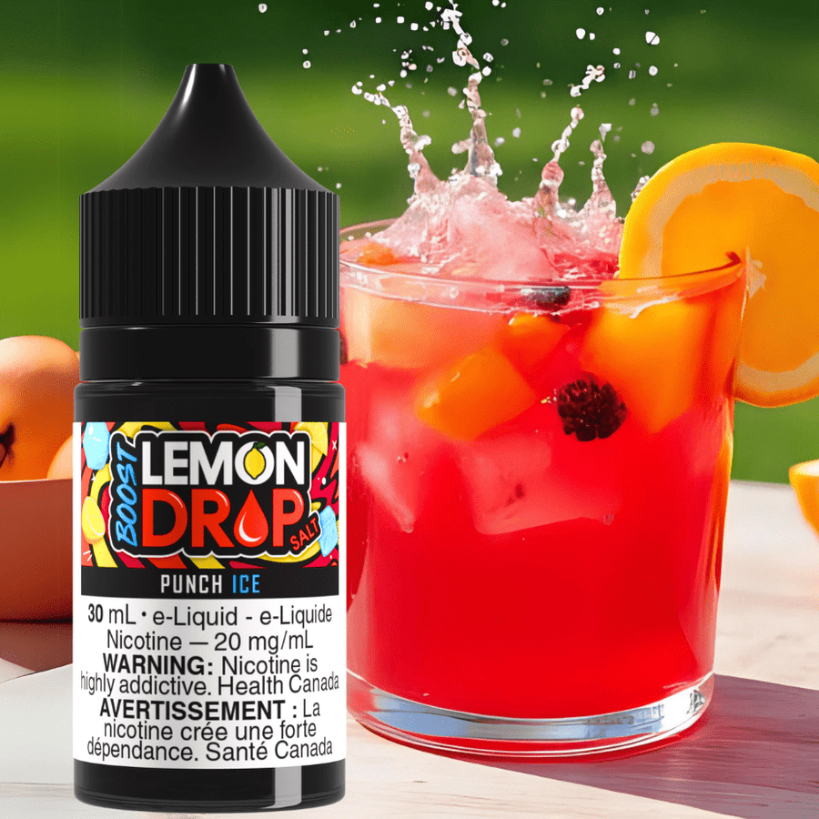 Lemon Drop Boost Salt - Punch Ice Okotoks Vape SuperStore Okotoks Alberta
