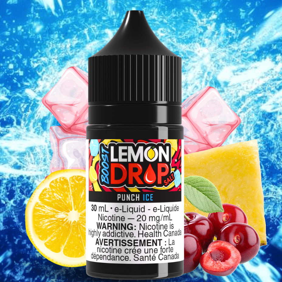 Lemon Drop Boost Salt - Punch Ice Okotoks Vape SuperStore Okotoks Alberta