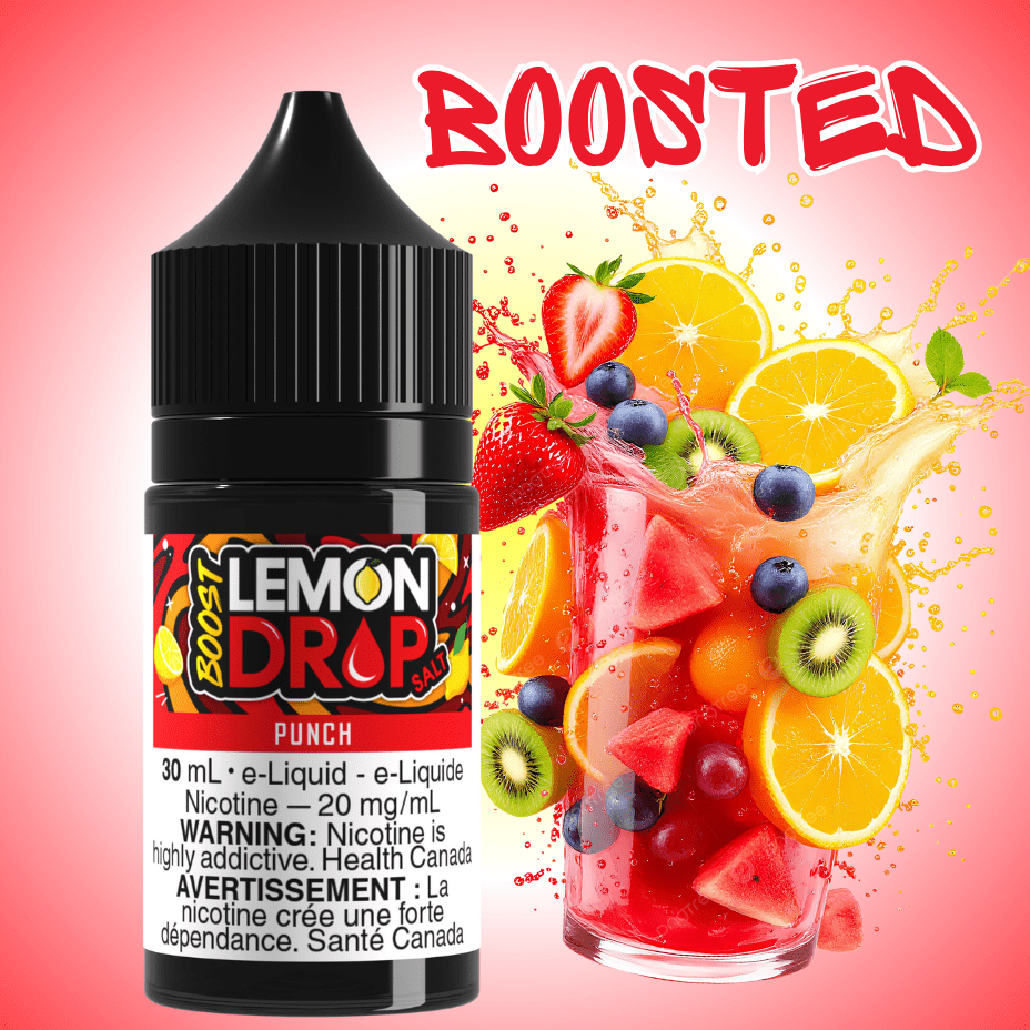 Lemon Drop Boost Salt - Punch Okotoks Vape SuperStore Okotoks Alberta