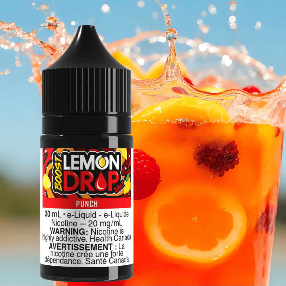 Lemon Drop Boost Salt - Punch Okotoks Vape SuperStore Okotoks Alberta