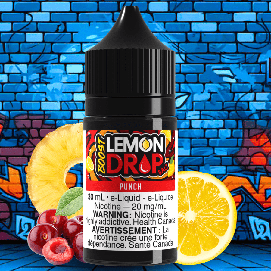 Lemon Drop Boost Salt - Punch Okotoks Vape SuperStore Okotoks Alberta