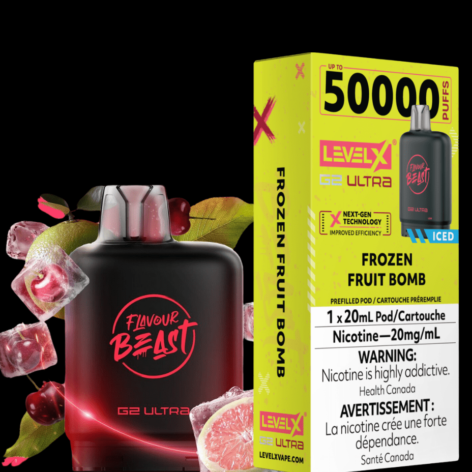 Level X G2 Ultra Flavour Beast Pod 50k-Frozen Fruit Bomb Okotoks Vape SuperStore Okotoks Alberta