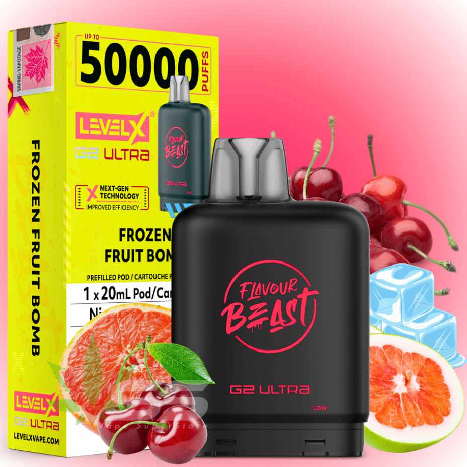 Level X G2 Ultra Flavour Beast Pod 50k-Frozen Fruit Bomb Okotoks Vape SuperStore Okotoks Alberta
